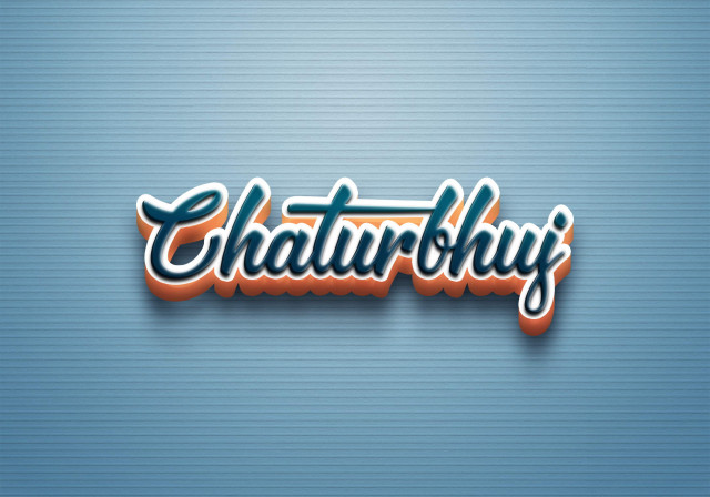Free photo of Cursive Name DP: Chaturbhuj