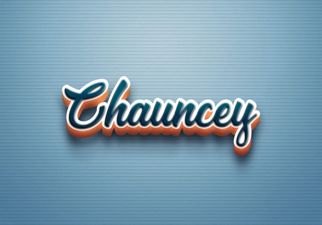 Free photo of Cursive Name DP: Chauncey