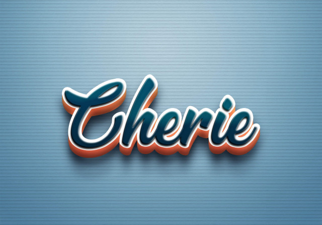 Free photo of Cursive Name DP: Cherie