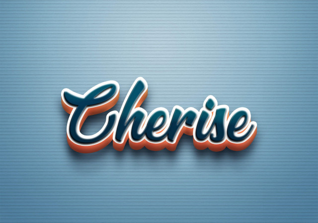 Free photo of Cursive Name DP: Cherise