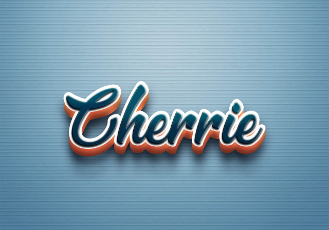 Free photo of Cursive Name DP: Cherrie