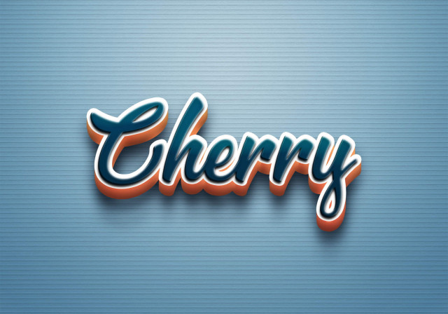 Free photo of Cursive Name DP: Cherry