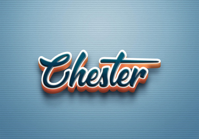 Free photo of Cursive Name DP: Chester