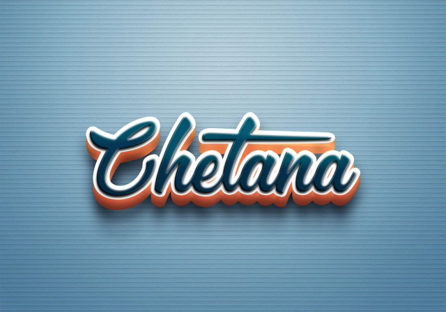 Free photo of Cursive Name DP: Chetana