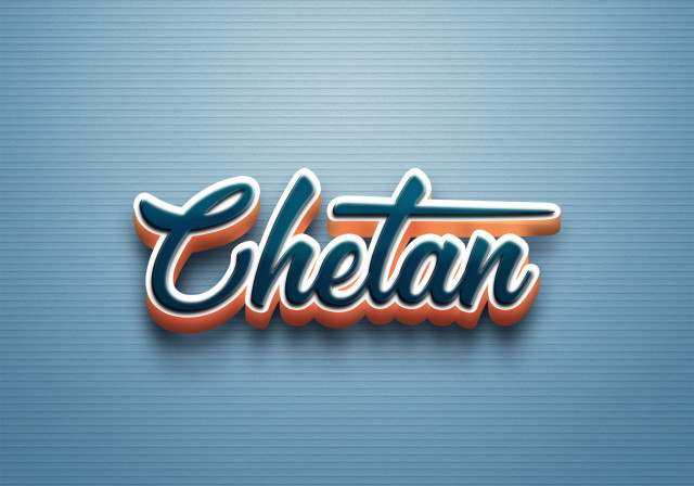 Free photo of Cursive Name DP: Chetan
