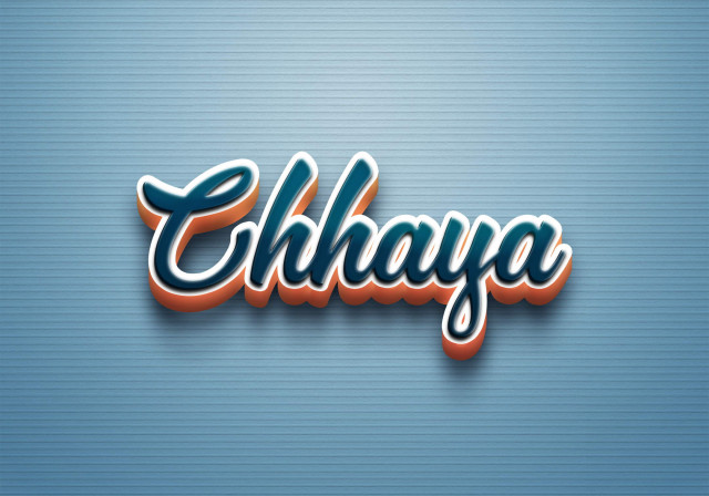 Free photo of Cursive Name DP: Chhaya