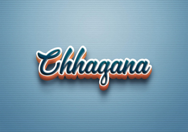 Free photo of Cursive Name DP: Chhagana