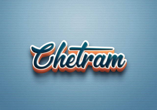 Free photo of Cursive Name DP: Chetram