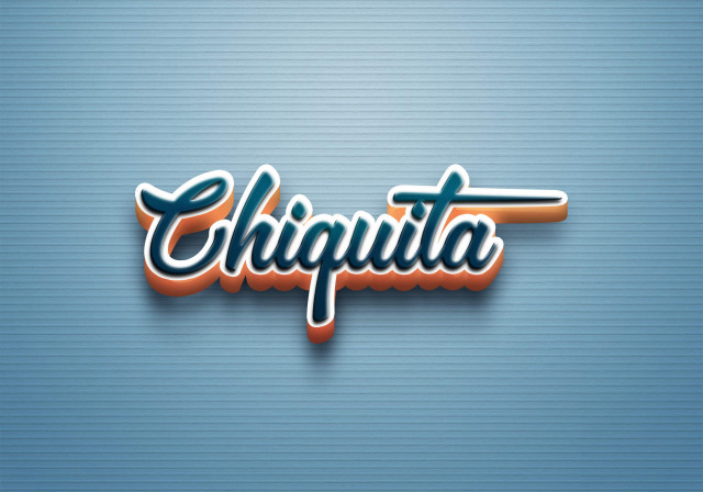 Free photo of Cursive Name DP: Chiquita