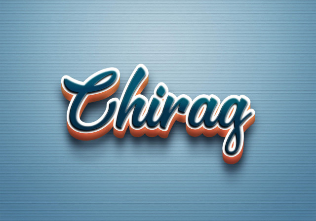 Free photo of Cursive Name DP: Chirag