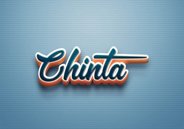 Free photo of Cursive Name DP: Chinta