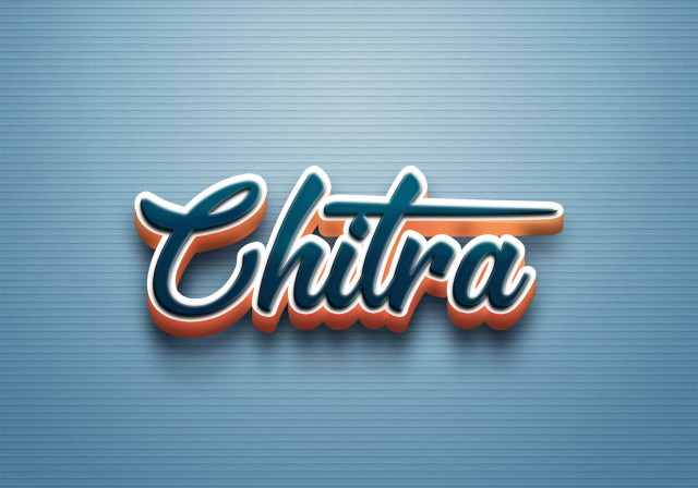 Free photo of Cursive Name DP: Chitra