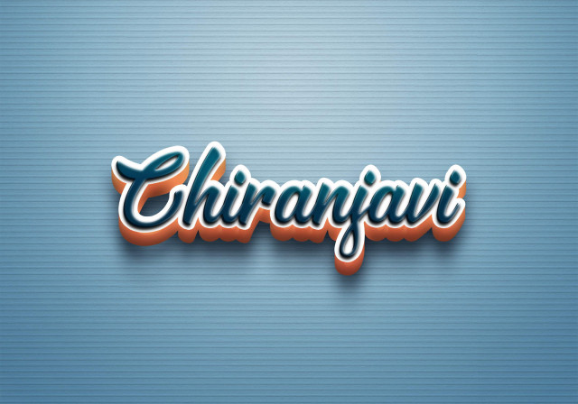 Free photo of Cursive Name DP: Chiranjavi