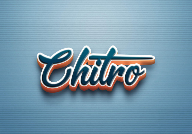 Free photo of Cursive Name DP: Chitro