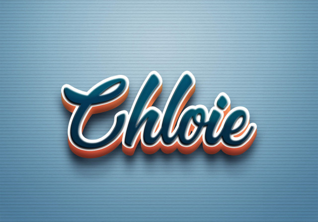 Free photo of Cursive Name DP: Chloie