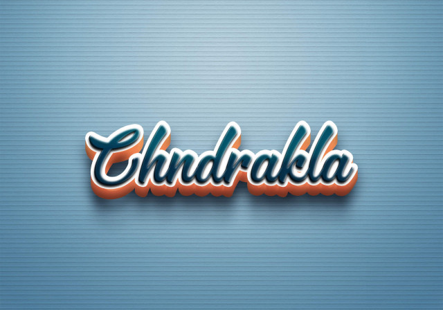 Free photo of Cursive Name DP: Chndrakla
