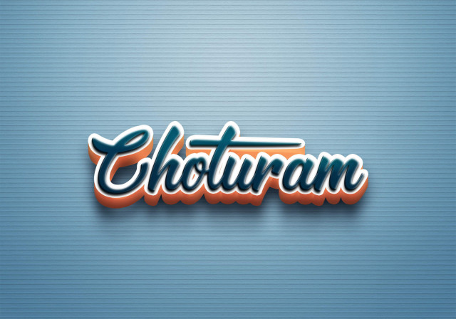 Free photo of Cursive Name DP: Choturam