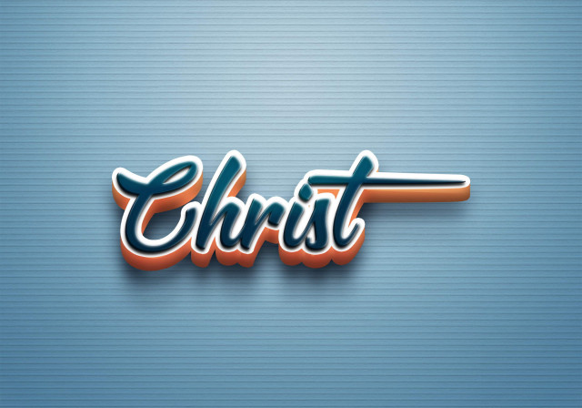 Free photo of Cursive Name DP: Christ