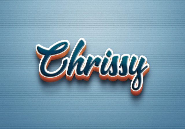 Free photo of Cursive Name DP: Chrissy