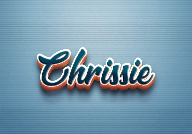 Free photo of Cursive Name DP: Chrissie