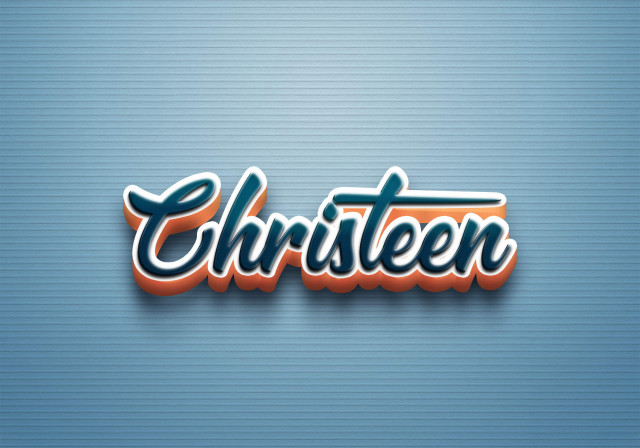 Free photo of Cursive Name DP: Christeen