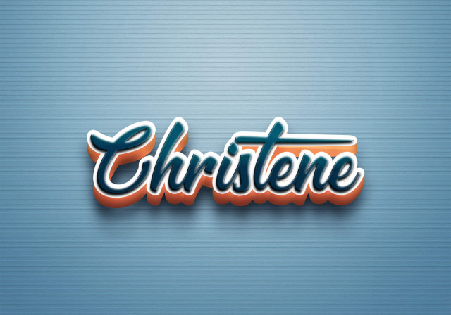 Free photo of Cursive Name DP: Christene