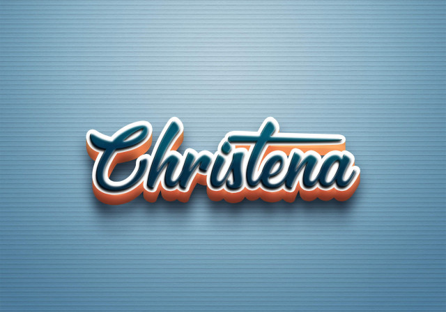 Free photo of Cursive Name DP: Christena