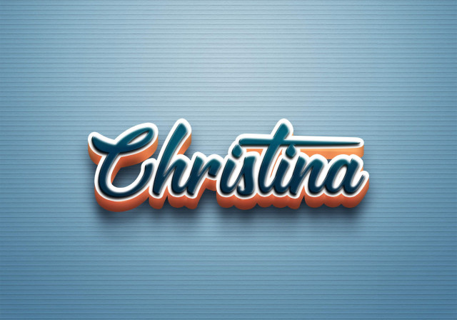 Free photo of Cursive Name DP: Christina