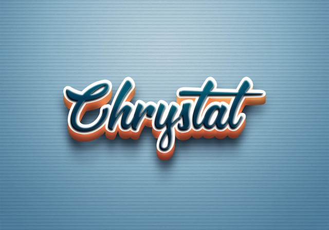 Free photo of Cursive Name DP: Chrystal