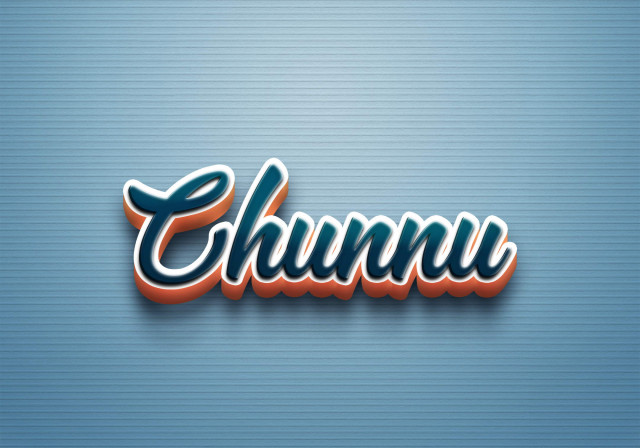 Free photo of Cursive Name DP: Chunnu