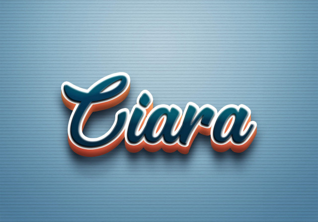 Free photo of Cursive Name DP: Ciara