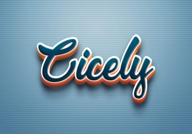 Free photo of Cursive Name DP: Cicely