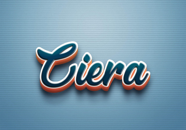 Free photo of Cursive Name DP: Ciera