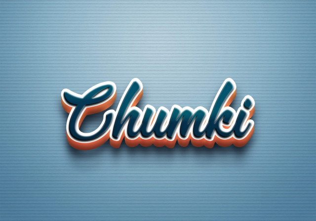 Free photo of Cursive Name DP: Chumki