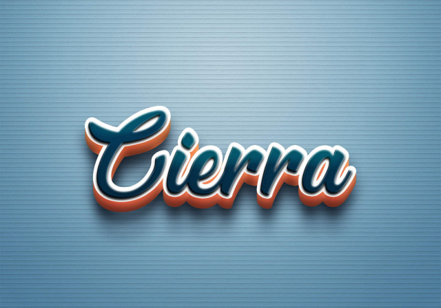 Free photo of Cursive Name DP: Cierra