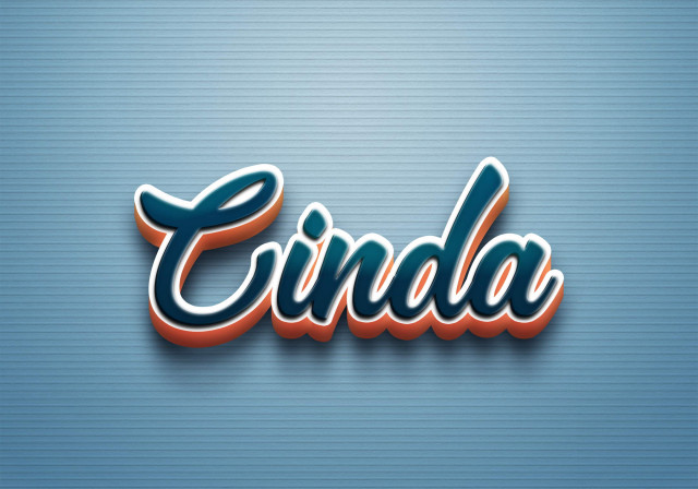 Free photo of Cursive Name DP: Cinda