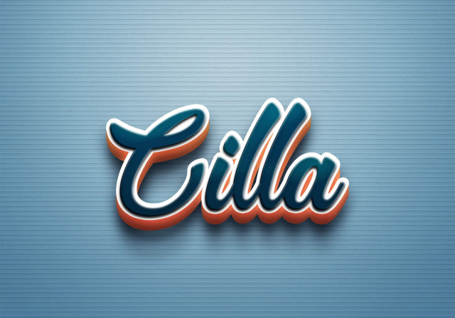 Free photo of Cursive Name DP: Cilla