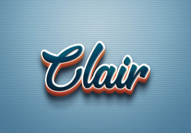 Free photo of Cursive Name DP: Clair