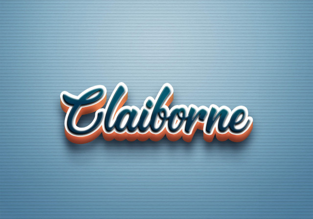 Free photo of Cursive Name DP: Claiborne