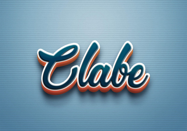 Free photo of Cursive Name DP: Clabe