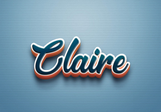 Free photo of Cursive Name DP: Claire