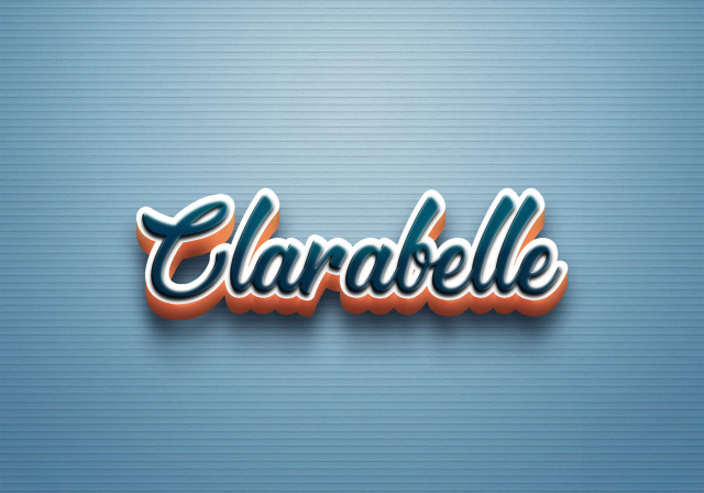 Free photo of Cursive Name DP: Clarabelle