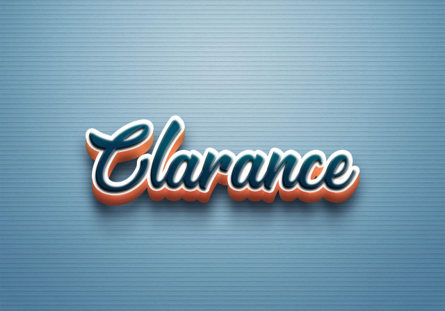 Free photo of Cursive Name DP: Clarance