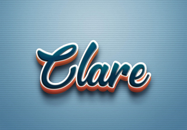 Free photo of Cursive Name DP: Clare