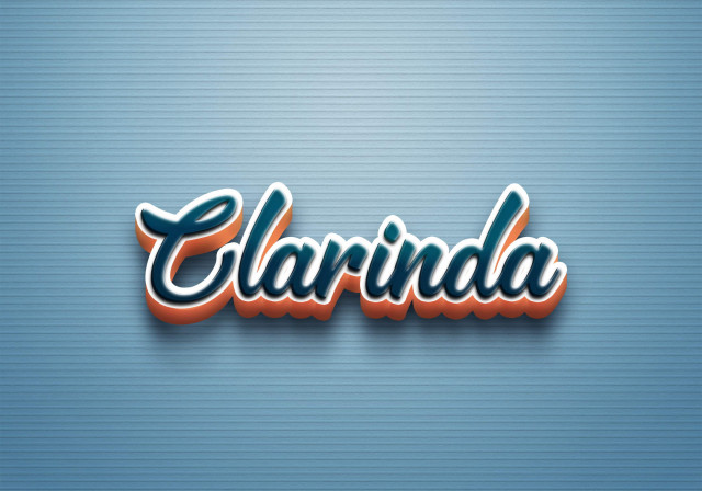 Free photo of Cursive Name DP: Clarinda