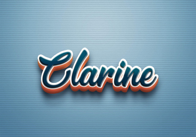 Free photo of Cursive Name DP: Clarine