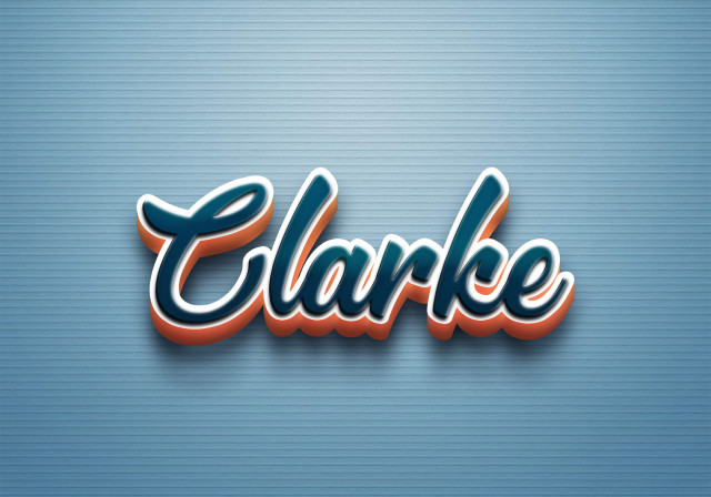 Free photo of Cursive Name DP: Clarke