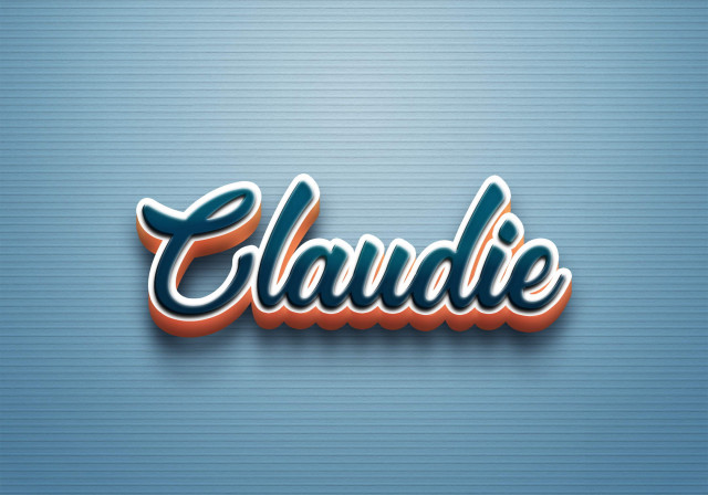 Free photo of Cursive Name DP: Claudie