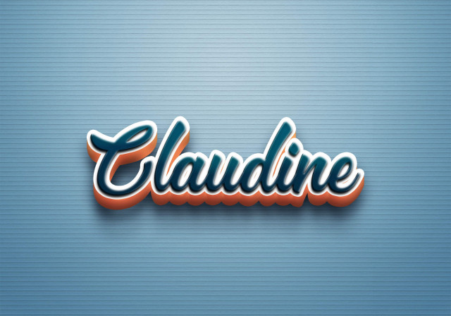 Free photo of Cursive Name DP: Claudine
