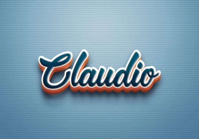 Free photo of Cursive Name DP: Claudio